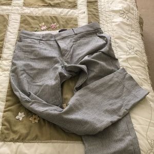 Banana republic striped work pants